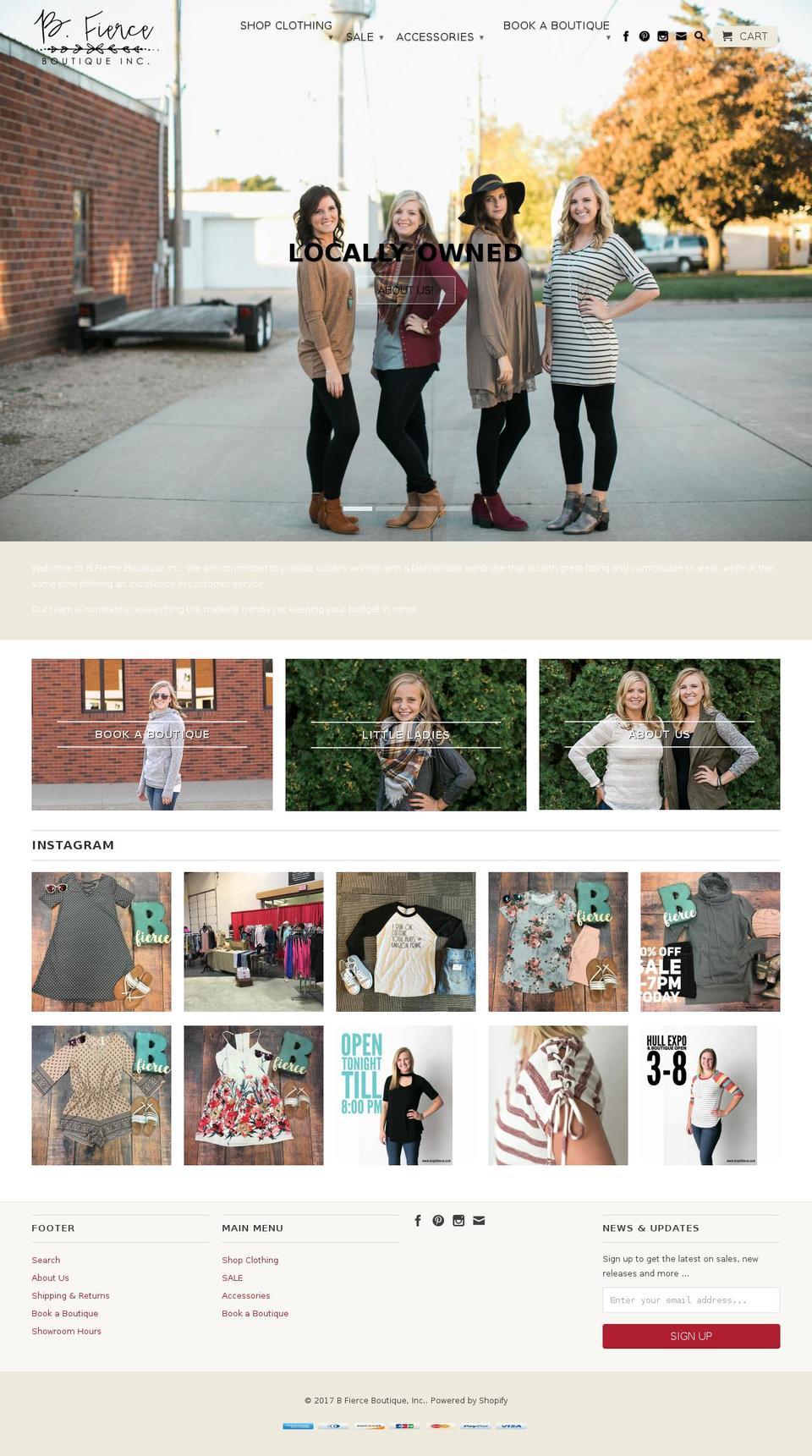 shopbfierce.com shopify website screenshot
