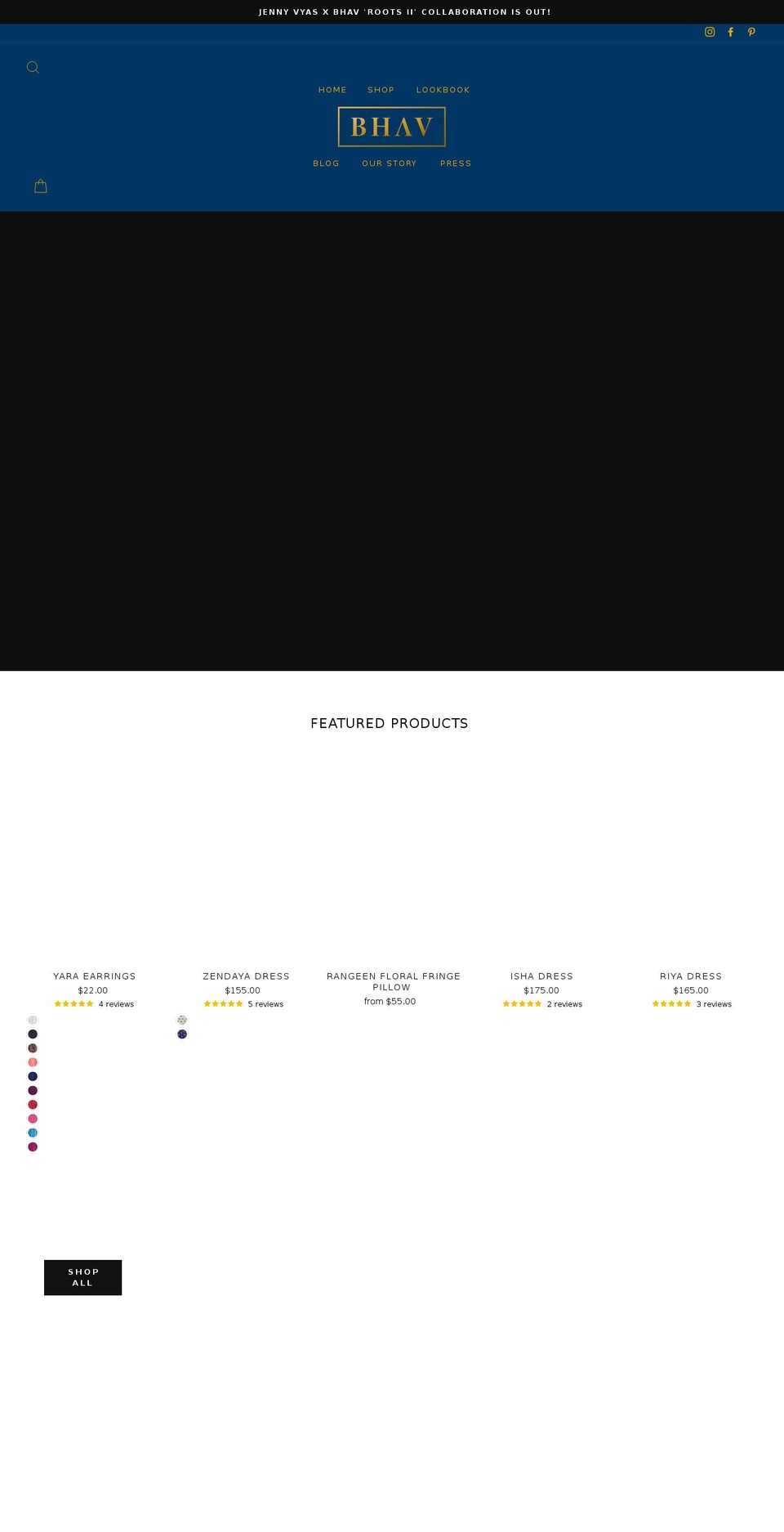 shopbhav.com shopify website screenshot