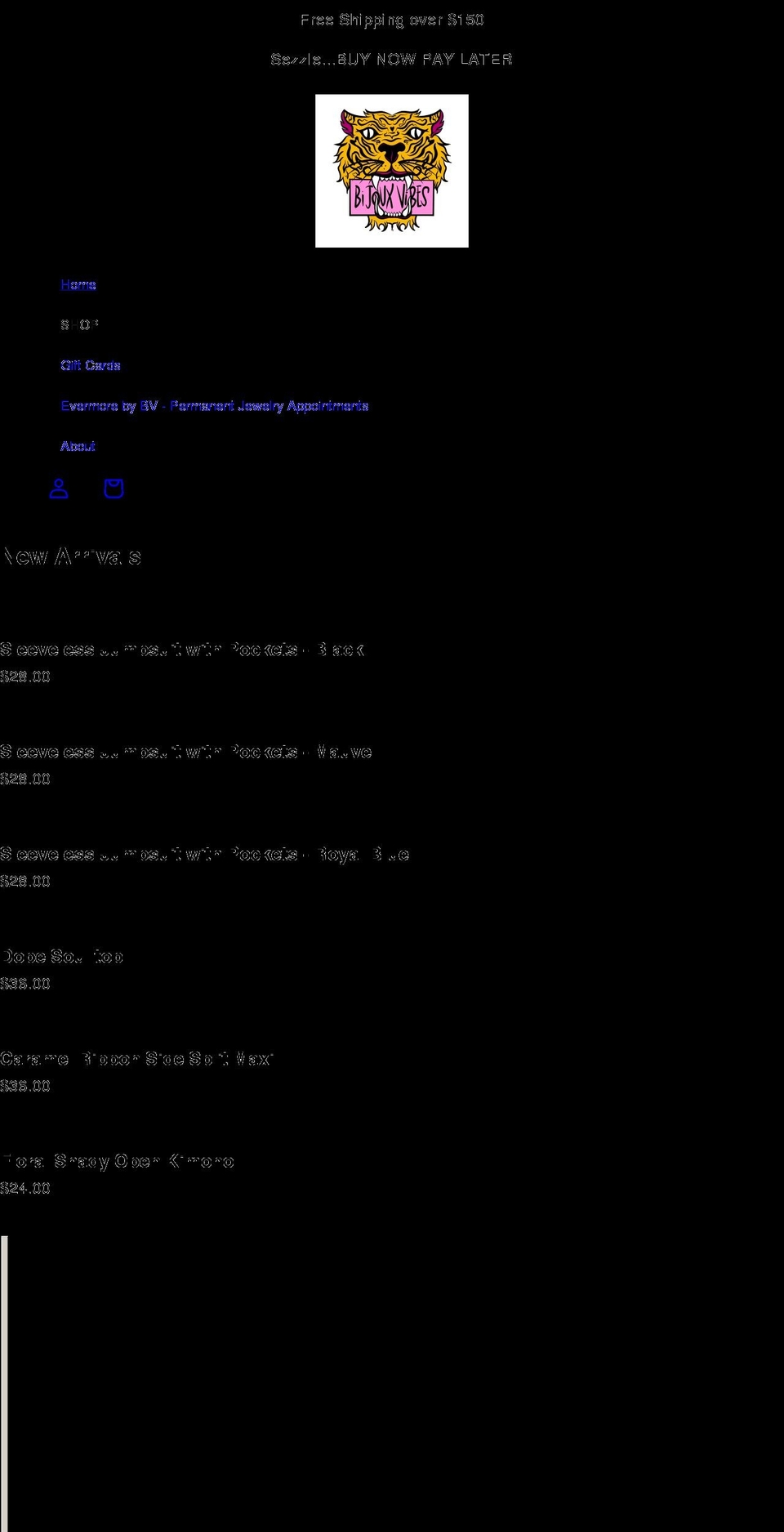 shopbijouxvibes.com shopify website screenshot