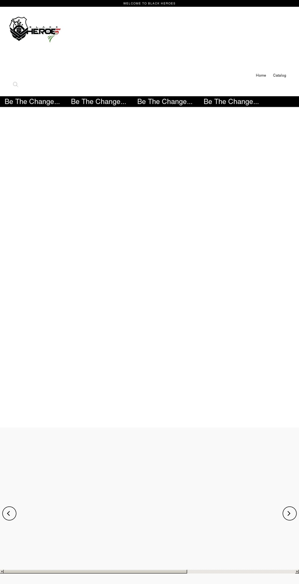 shopblackheroes.com shopify website screenshot