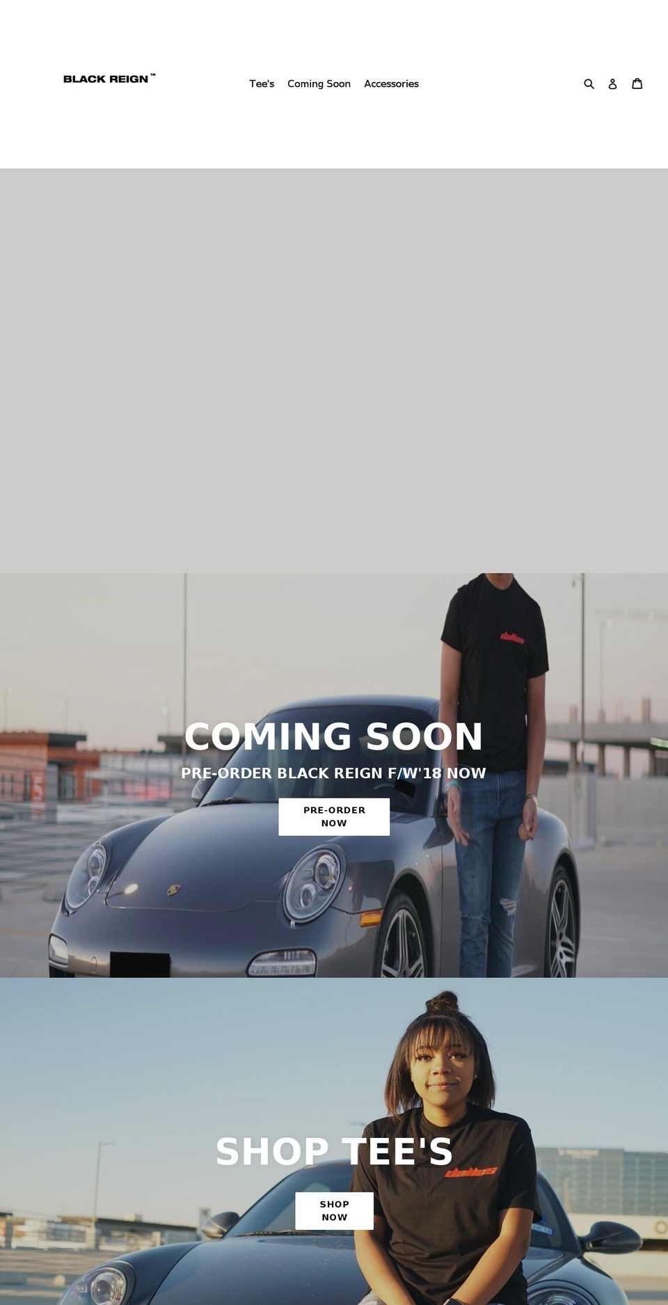 shopblackreign.com — Shopify storefront screenshot