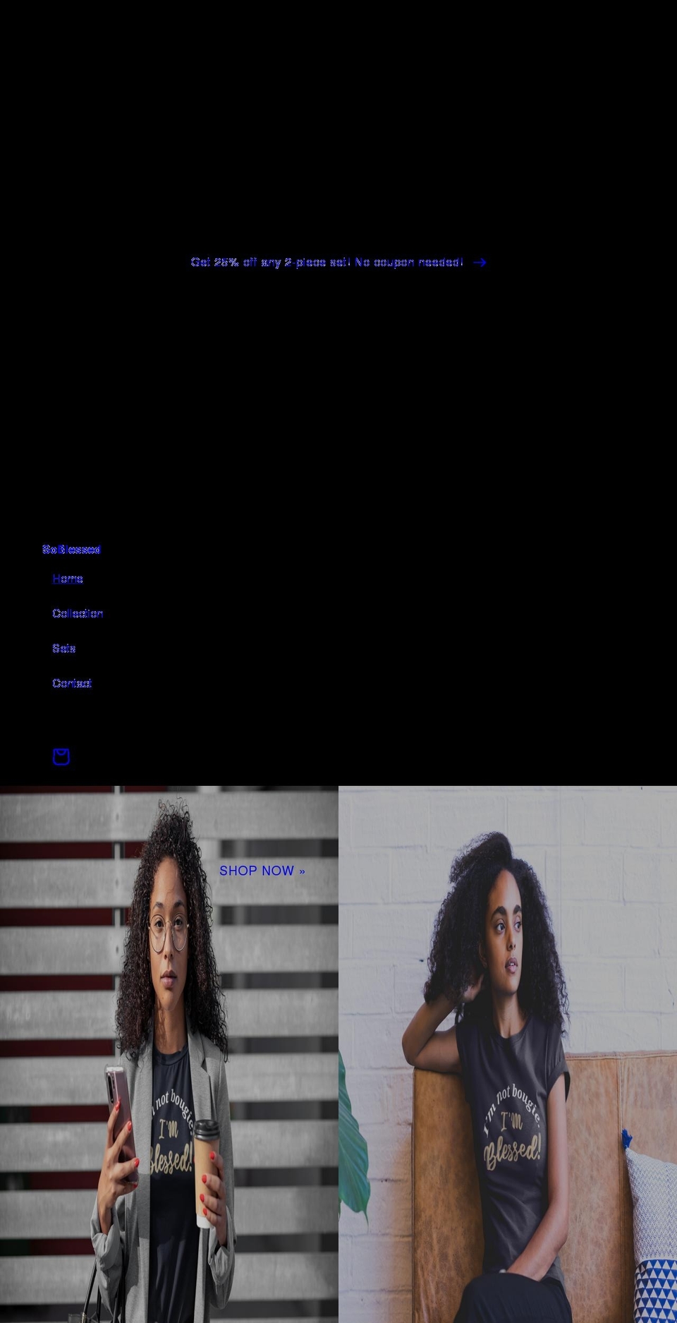 shopblessings.com shopify website screenshot