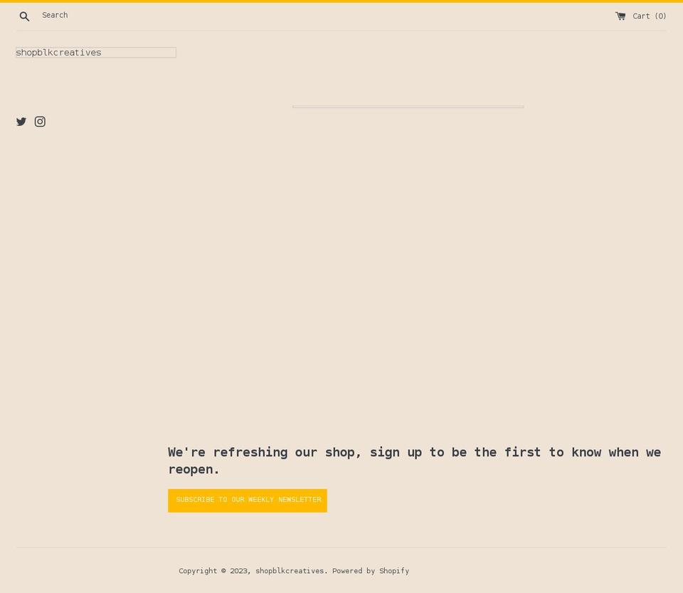 shopblkcreatives.myshopify.com shopify website screenshot