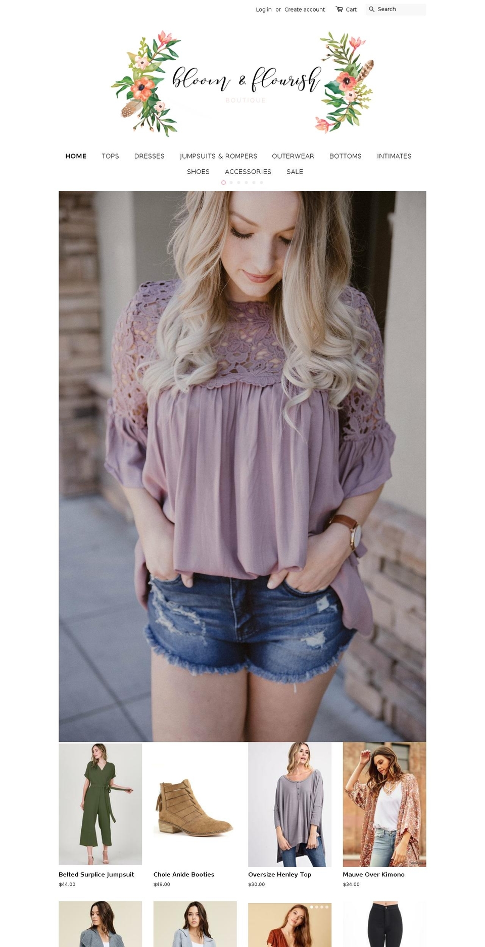 shopbloomandflourish.com shopify website screenshot