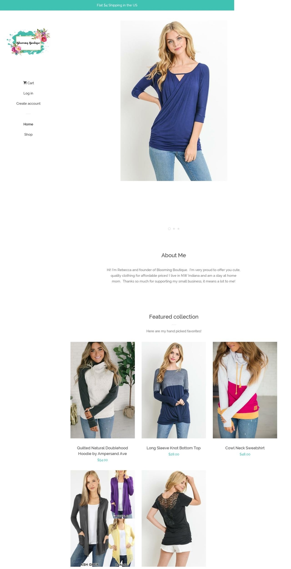 shopbloomingboutique.com — Shopify storefront screenshot
