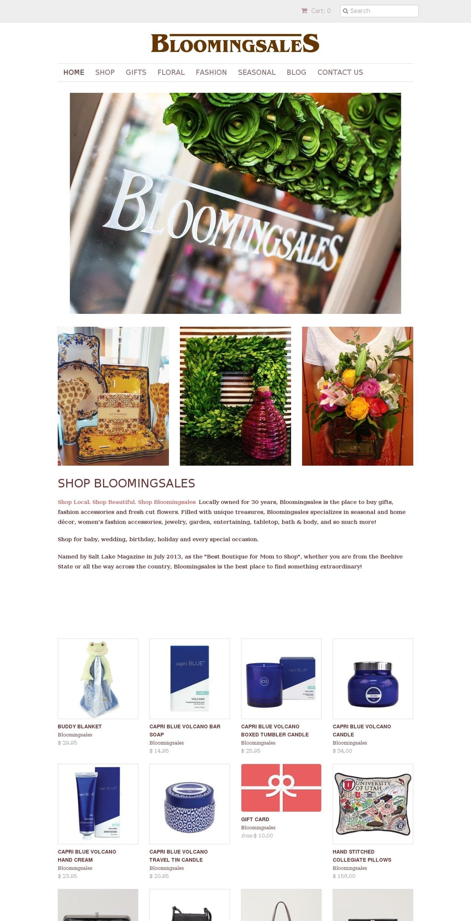 shopbloomingsales.com shopify website screenshot