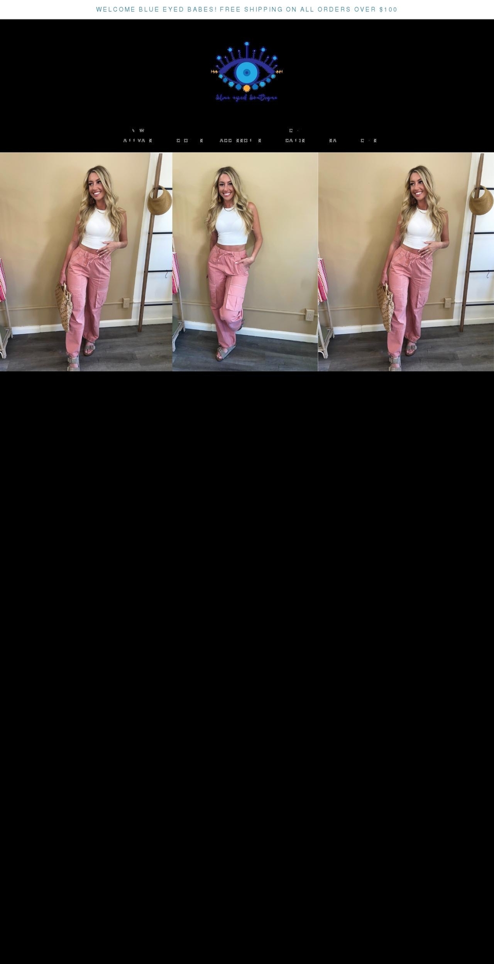 shopblueeyed.com shopify website screenshot