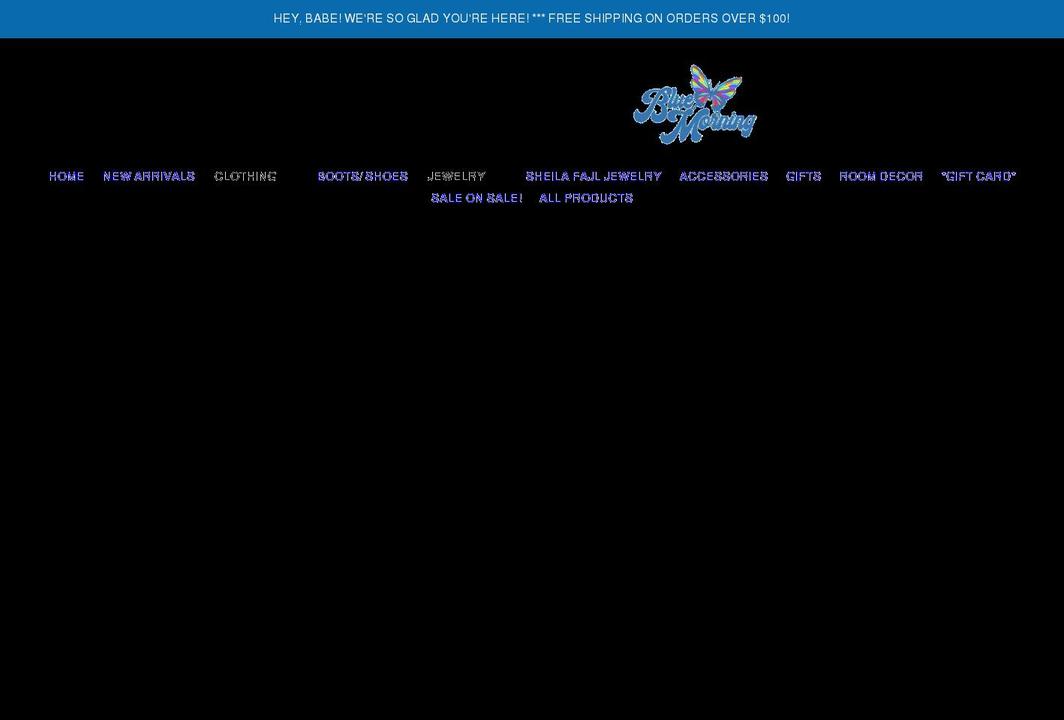 shopbluemorning.com shopify website screenshot
