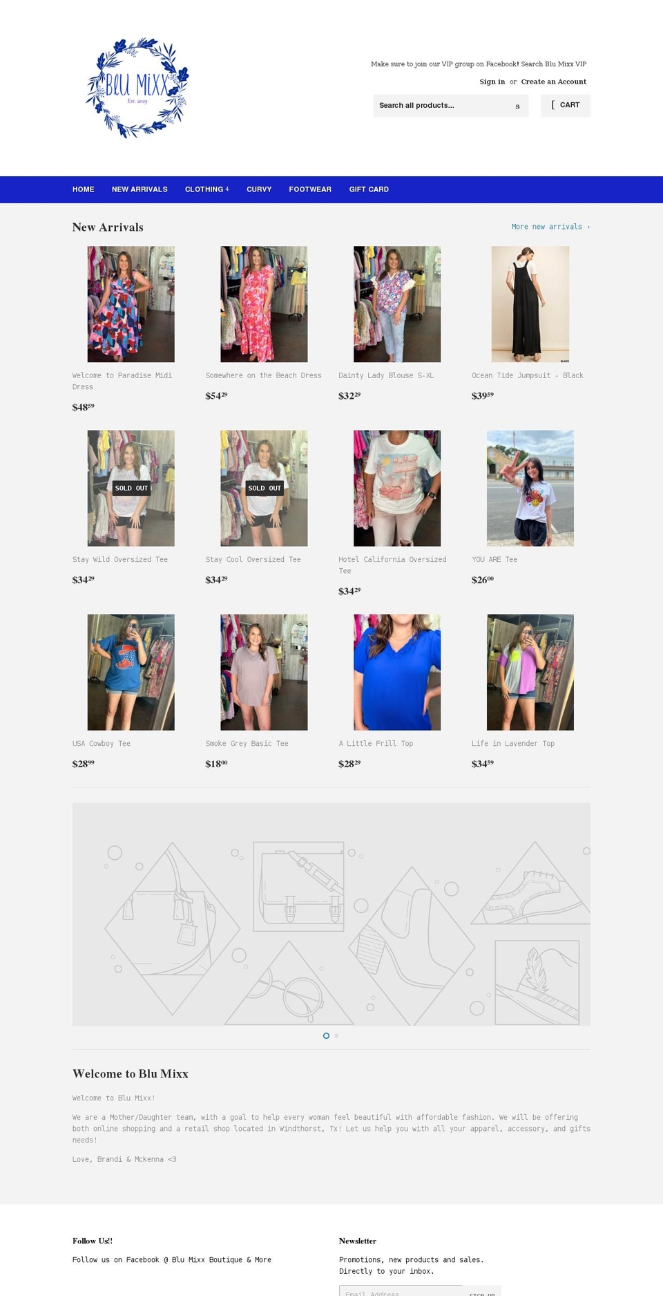 shopblumixx.com shopify website screenshot