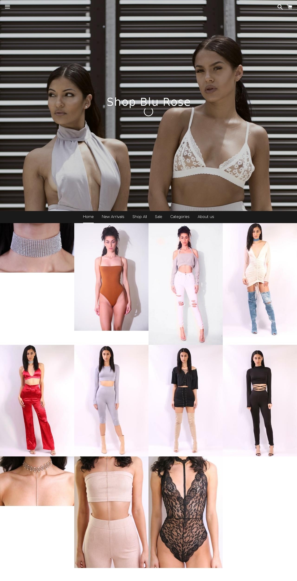 shopblurose.com shopify website screenshot