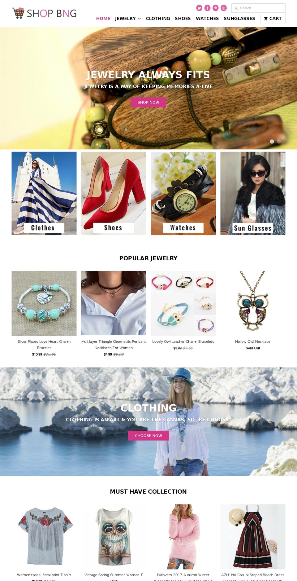 shopbng.com — Shopify storefront screenshot