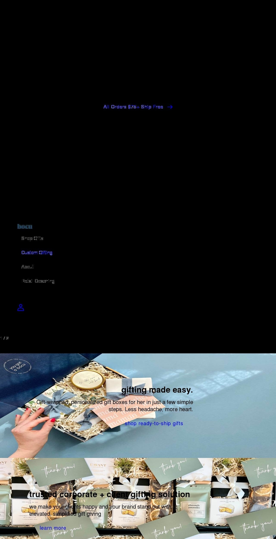 shopbocu.com — Shopify storefront screenshot