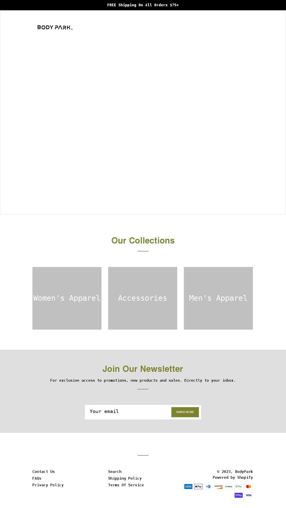 shopbodypark.com shopify website screenshot