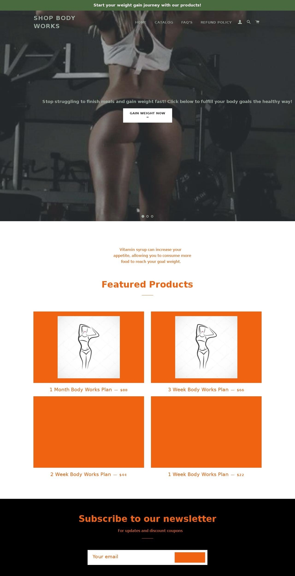 shopbodyworks.com shopify website screenshot