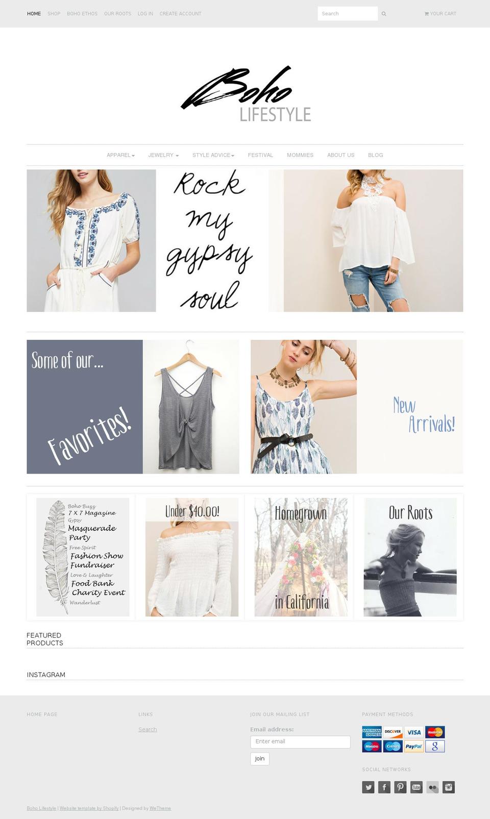 shopboholifestyle.com shopify website screenshot