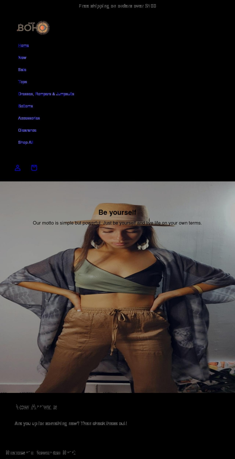shopbohopr.com shopify website screenshot