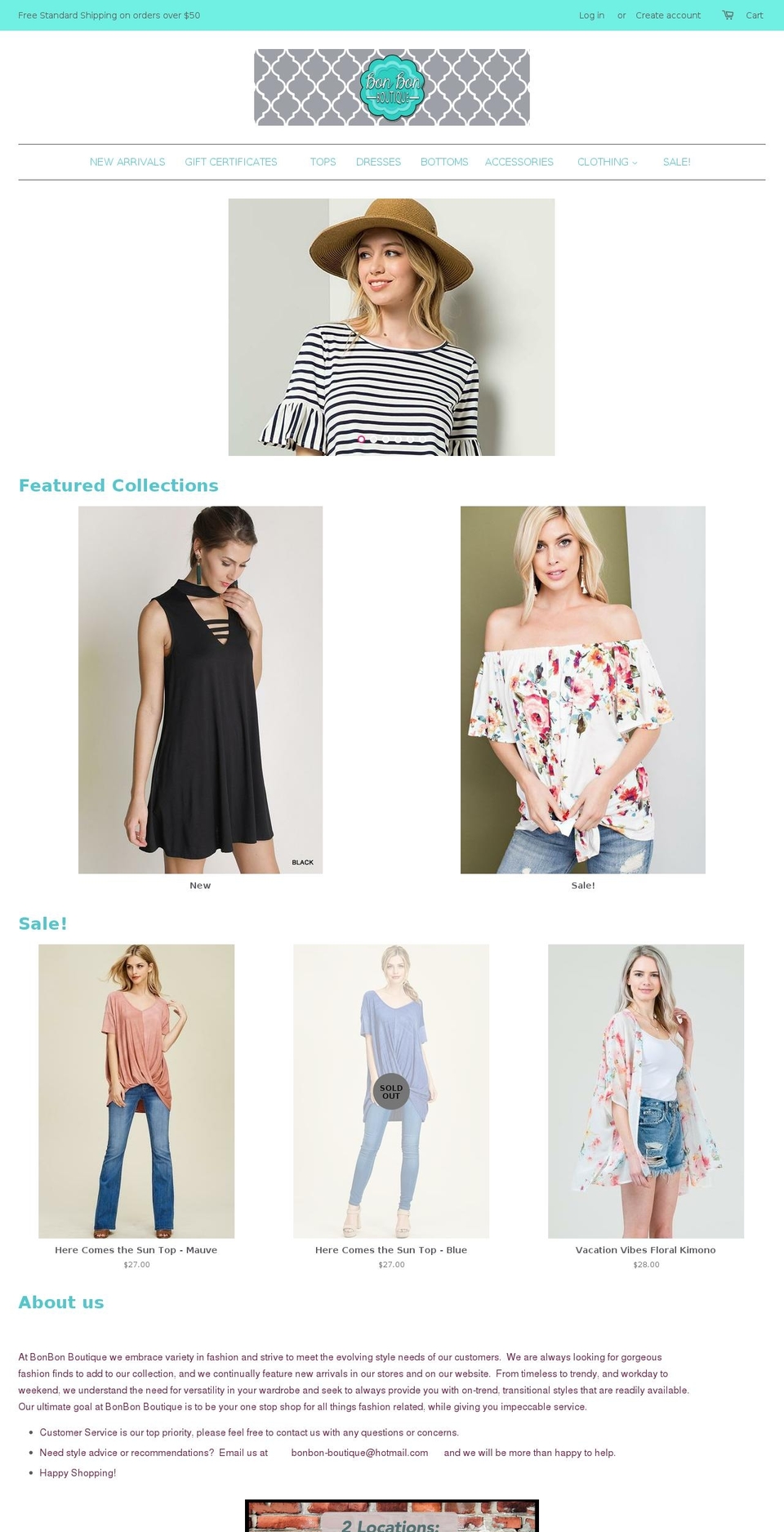 shopbonbonboutique.com shopify website screenshot
