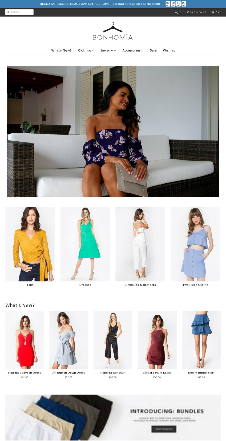 shopbonhomia.com shopify website screenshot