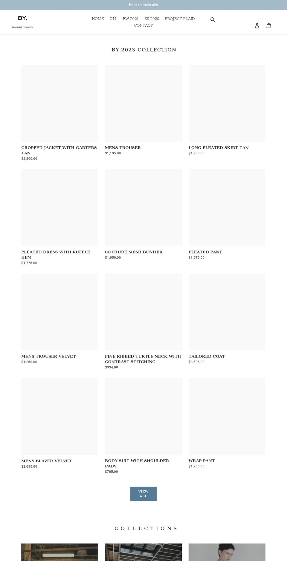 shopbonnieyoung.com shopify website screenshot