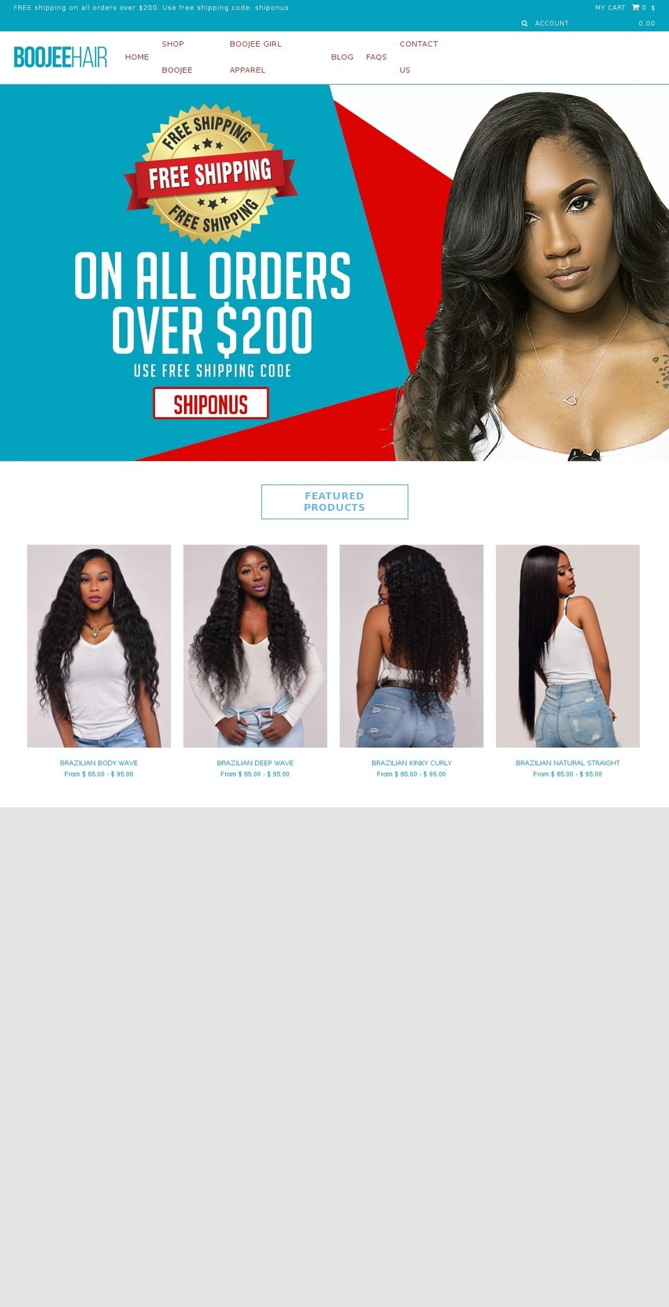 shopboojee.com shopify website screenshot