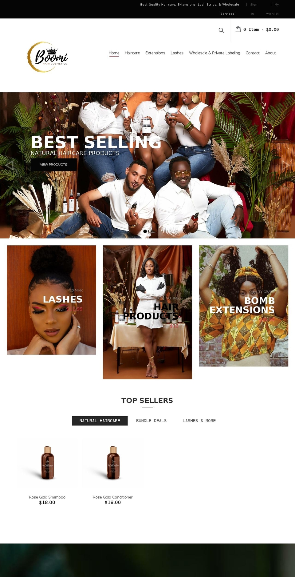 dropship-beauty- Shopify theme site example shopboomi.com