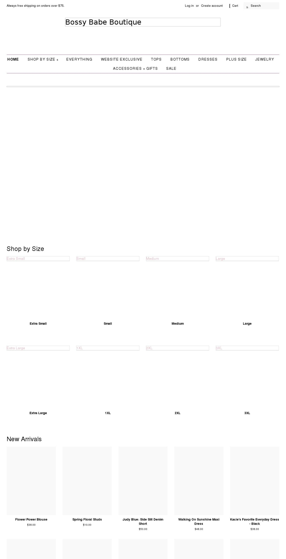 shopbossybabe.com shopify website screenshot