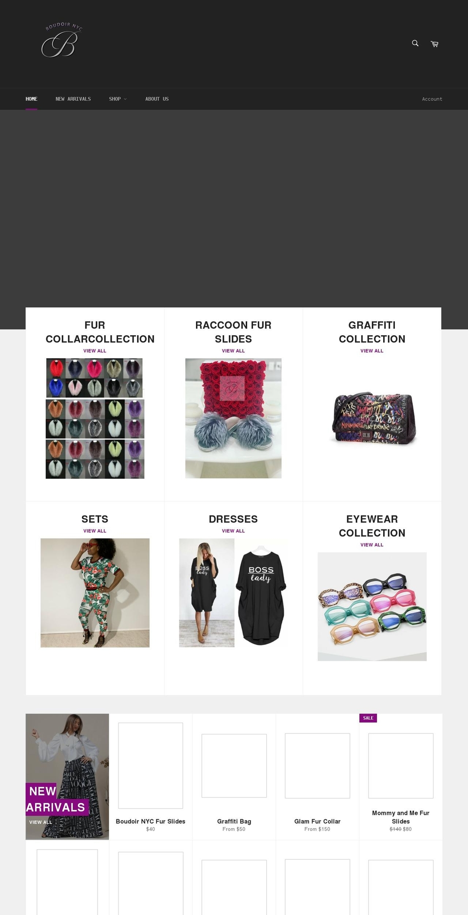 shopboudoirnyc.com shopify website screenshot