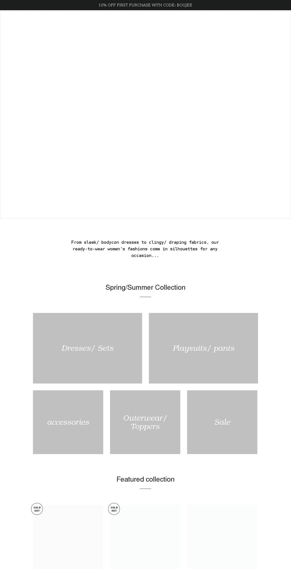 shopboujeeluxe.com shopify website screenshot