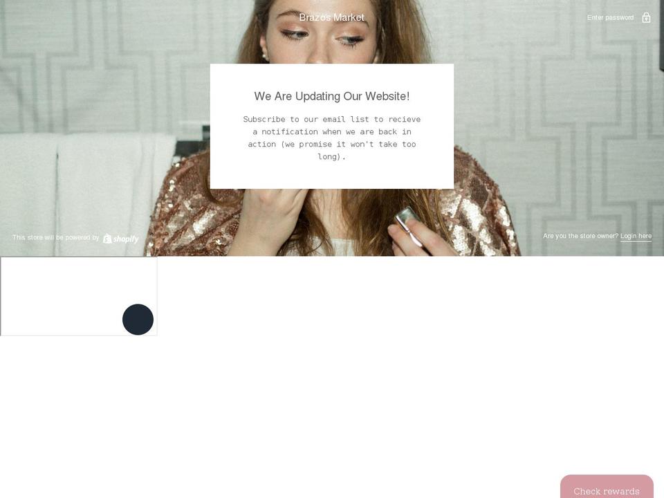 shopbrazosmarket.com shopify website screenshot
