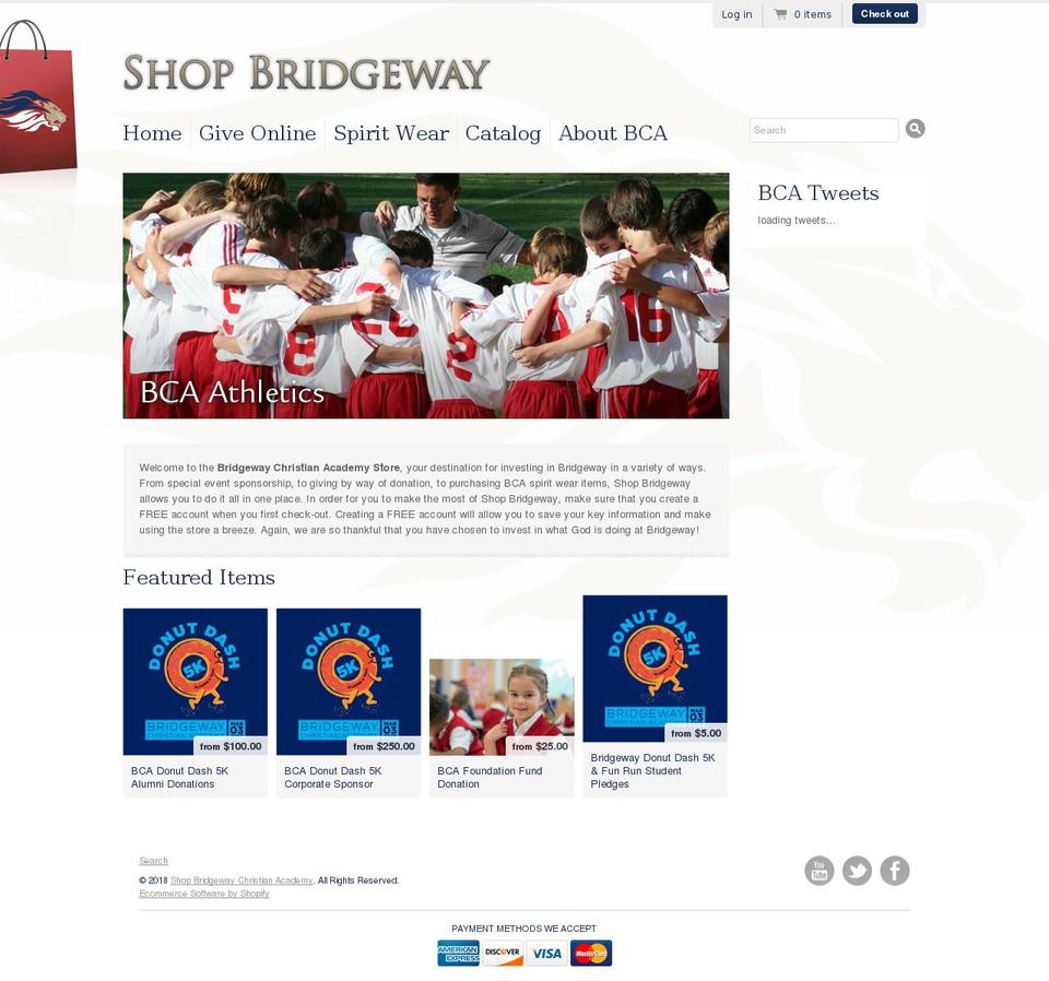 shopbridgeway.org shopify website screenshot