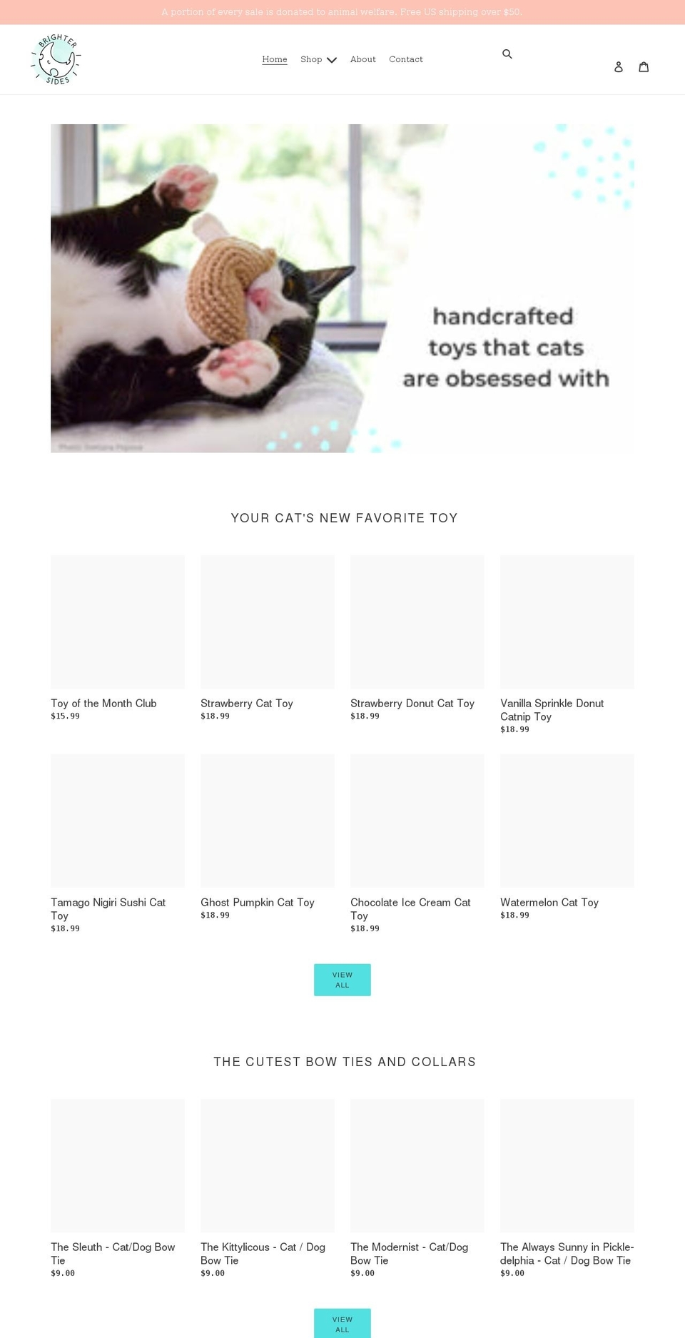 shopbrightersides.com shopify website screenshot