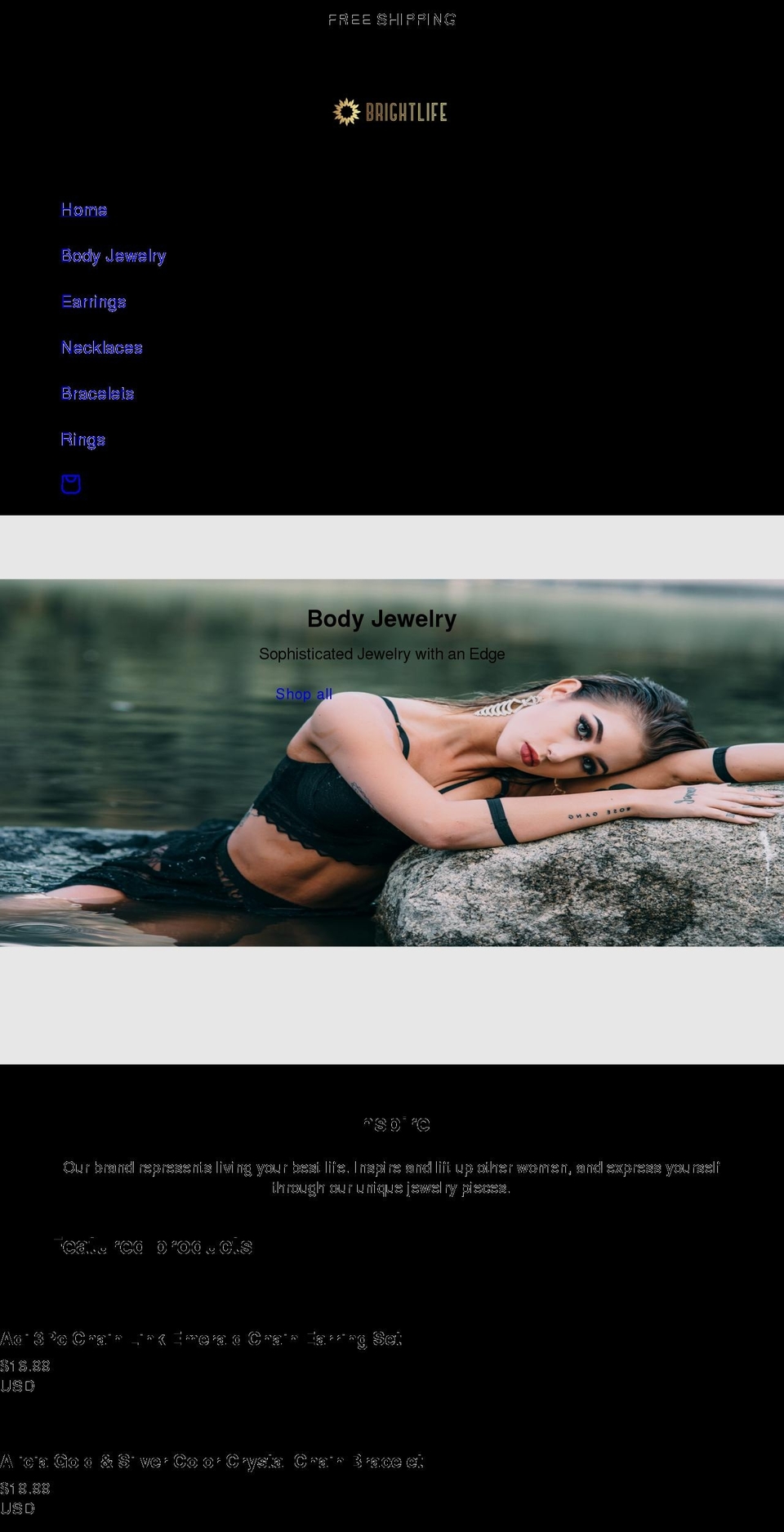 shopbrightlife.com shopify website screenshot