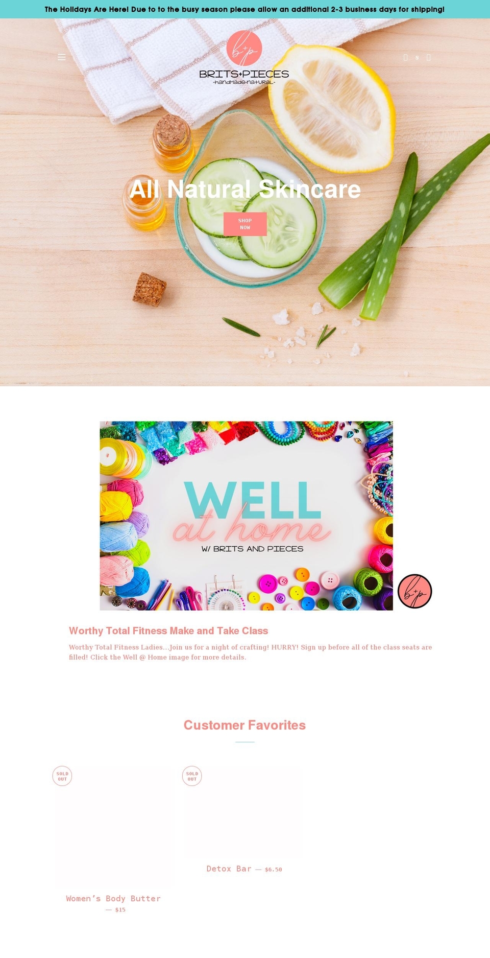 shopbritsandpieces.com shopify website screenshot