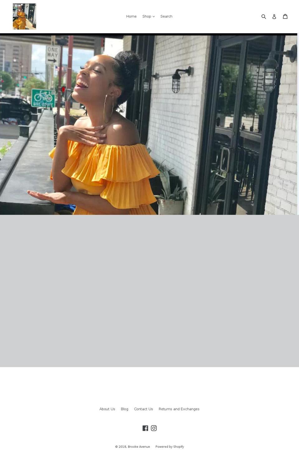 shopbrookeave.com — Shopify storefront screenshot
