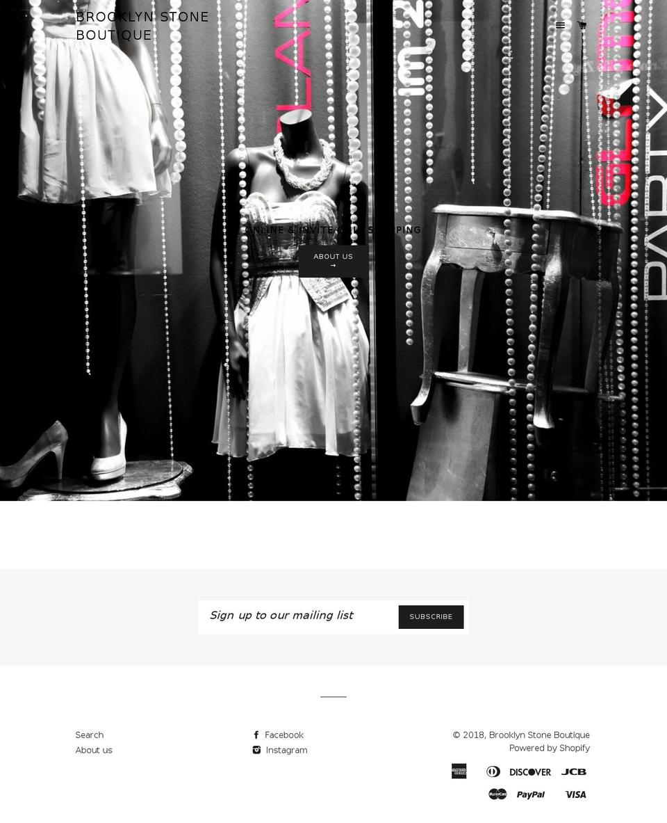 shopbrooklynstone.com shopify website screenshot