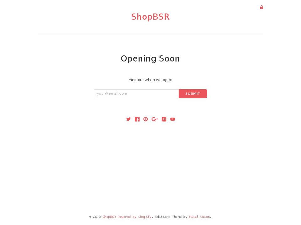 shopbsr.com — Shopify storefront screenshot
