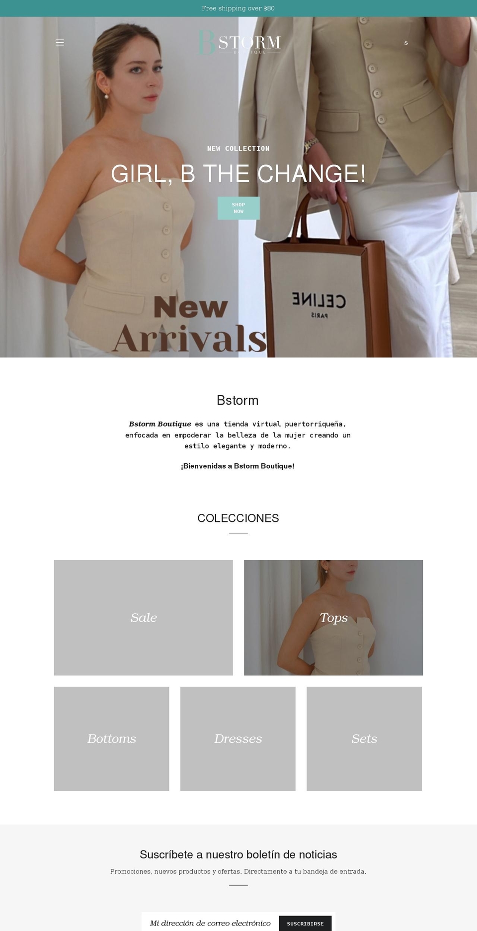 shopbstorm.com shopify website screenshot