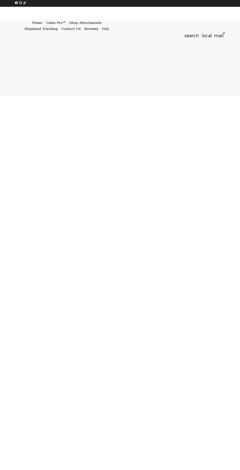 shopcablepro.com shopify website screenshot