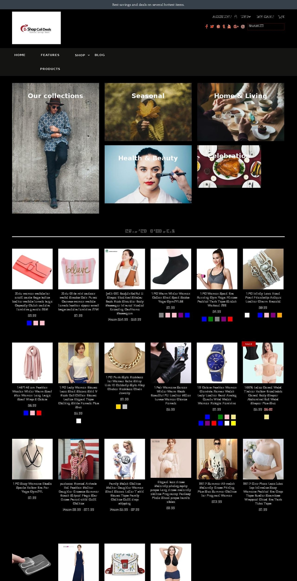 shopcalideals.com shopify website screenshot
