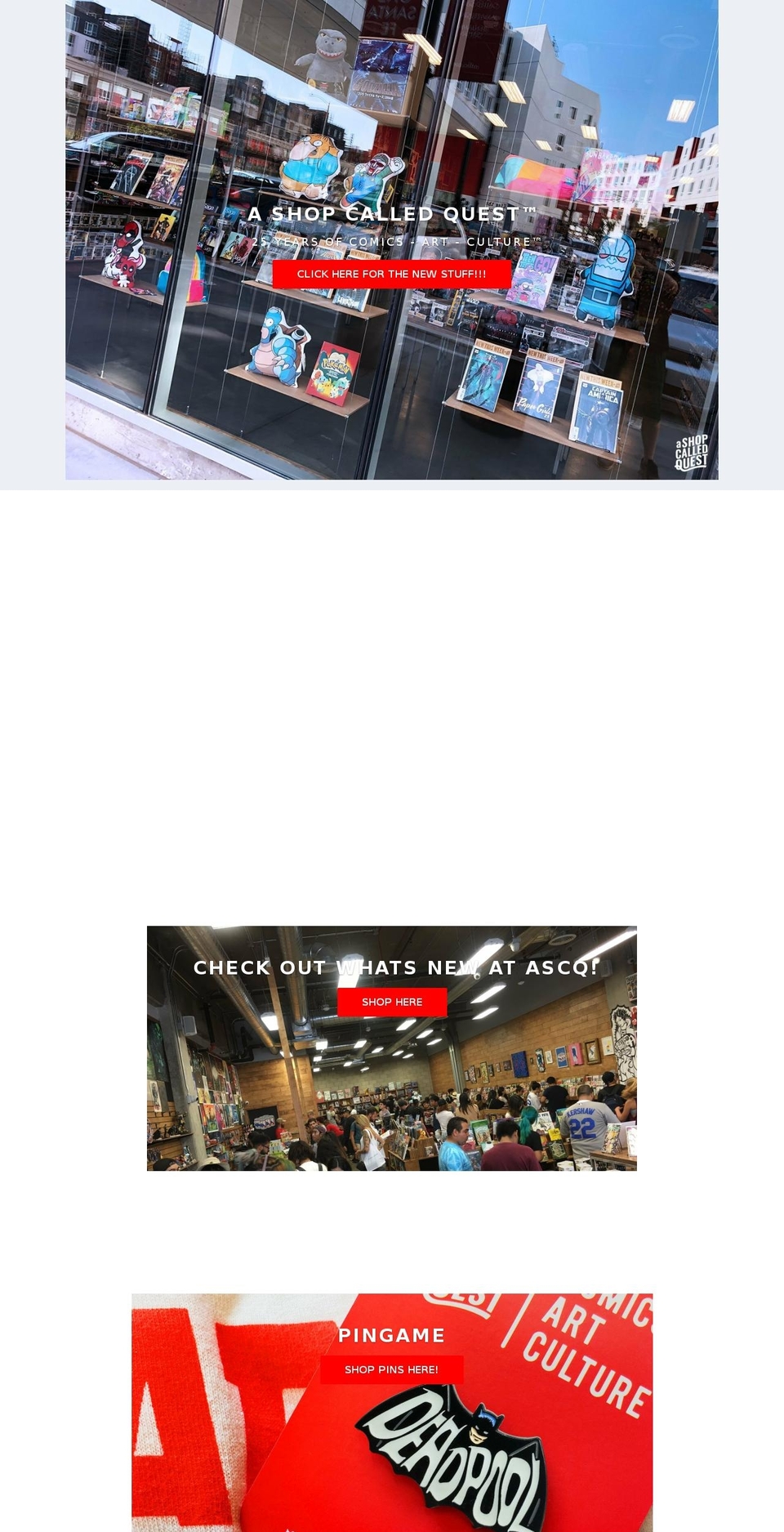 shopcalledquest.com — Shopify storefront screenshot