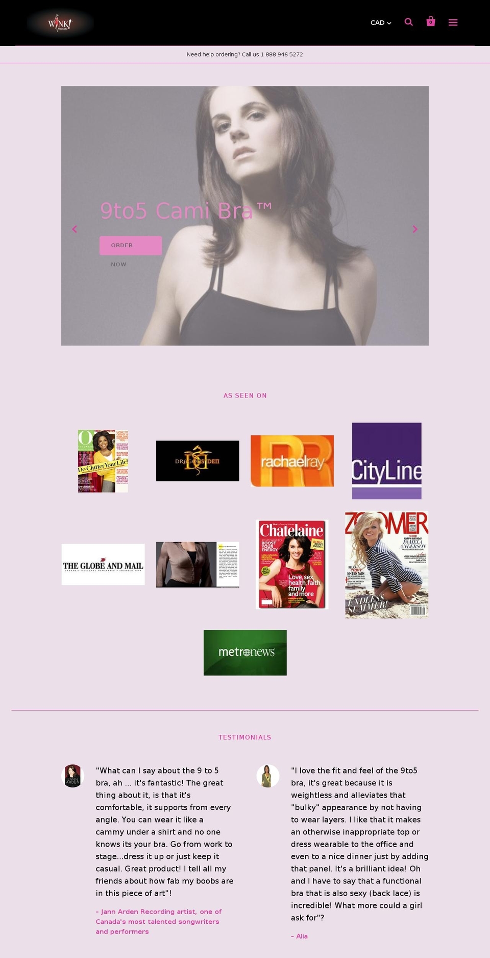 shopcamibra.com shopify website screenshot