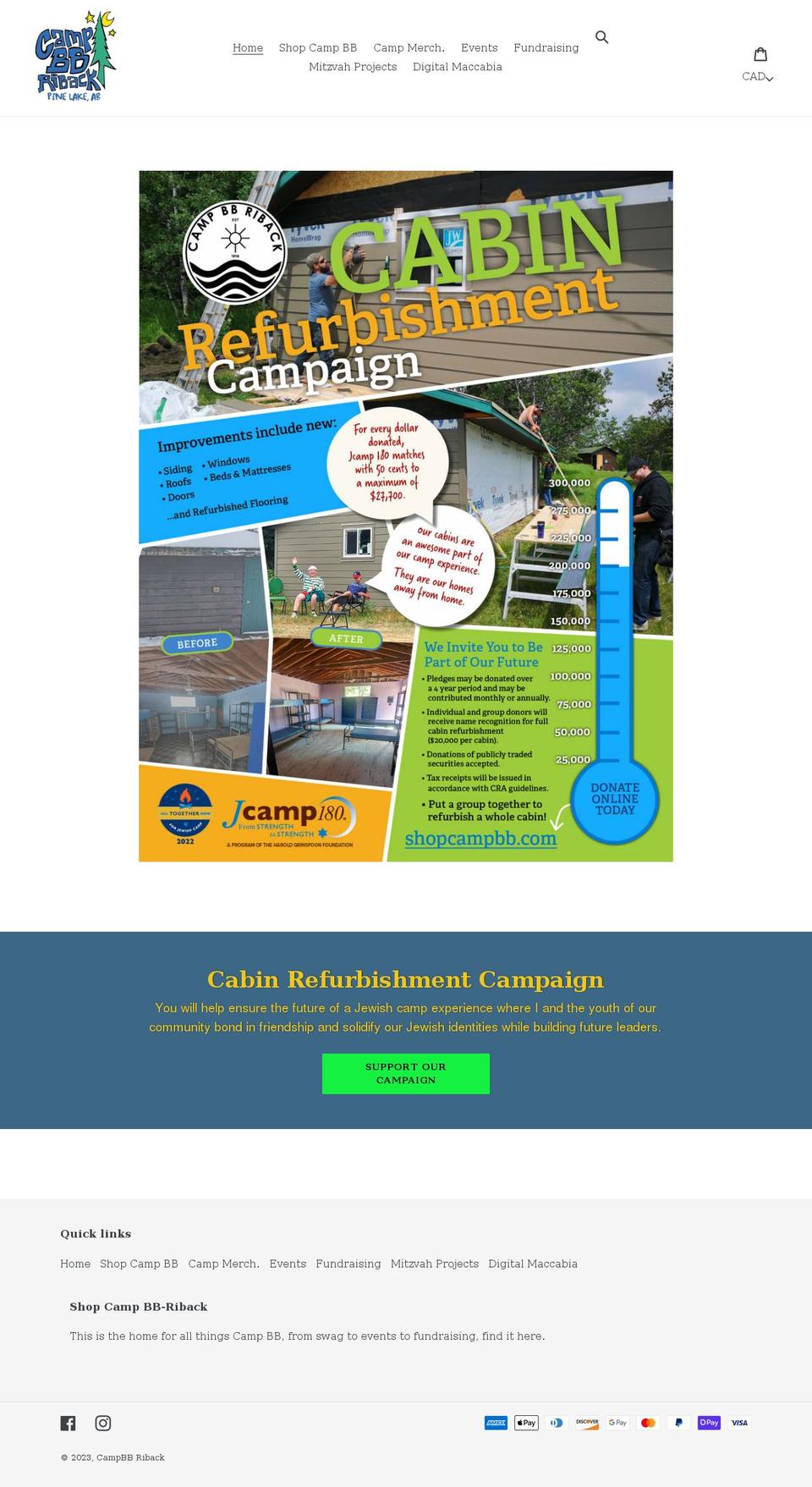 shopcampbb.com shopify website screenshot