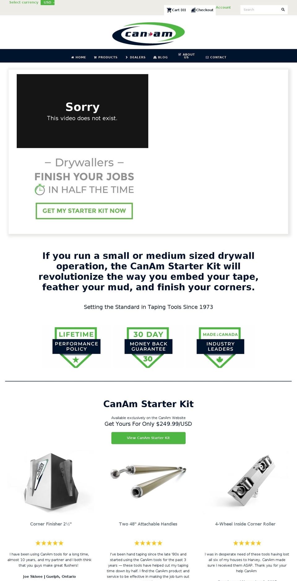 shopcanamtool.com — Shopify storefront screenshot