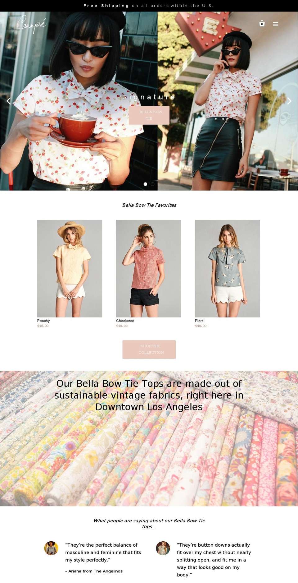 shopcanape.com shopify website screenshot