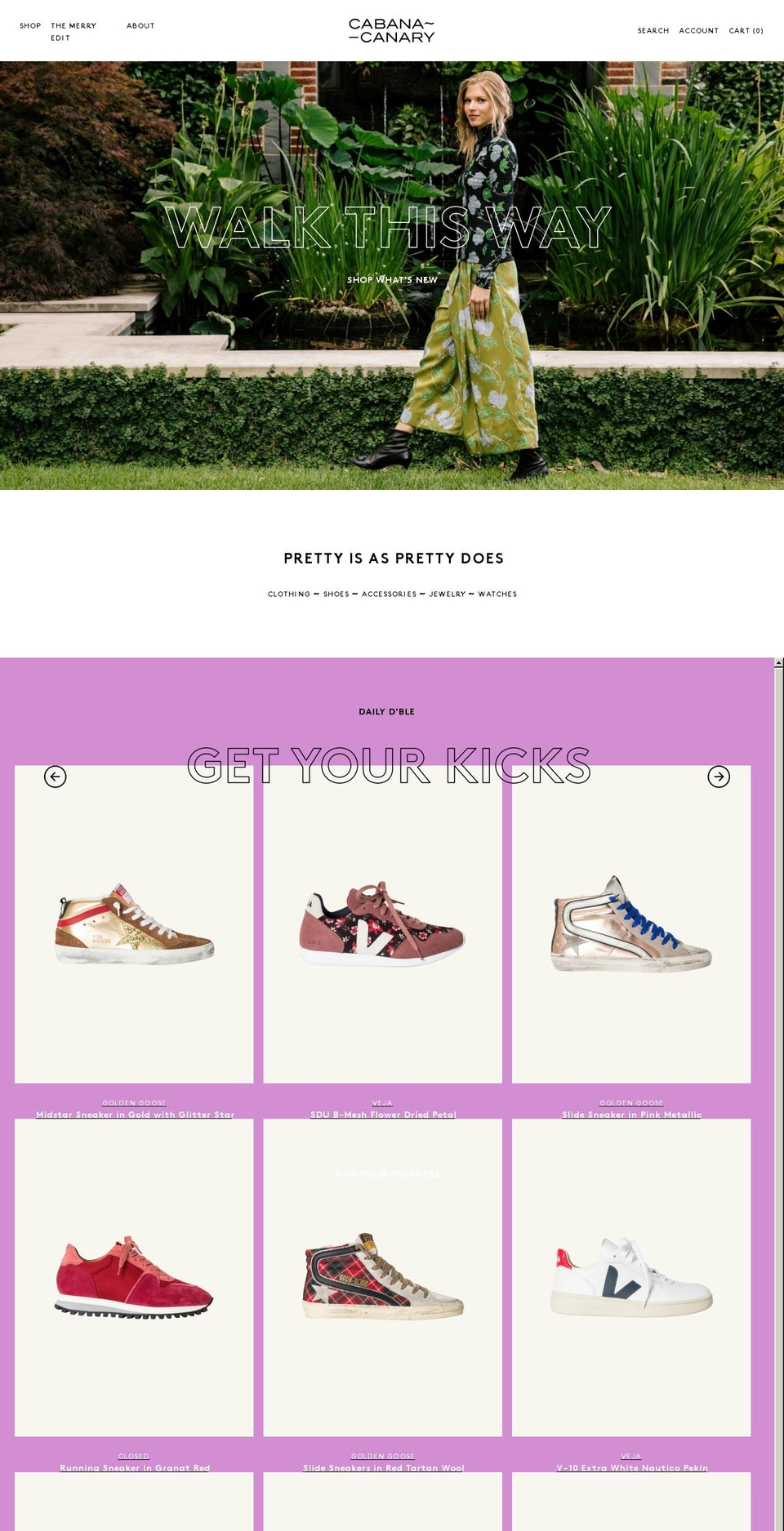 shopcanarydallas.com shopify website screenshot