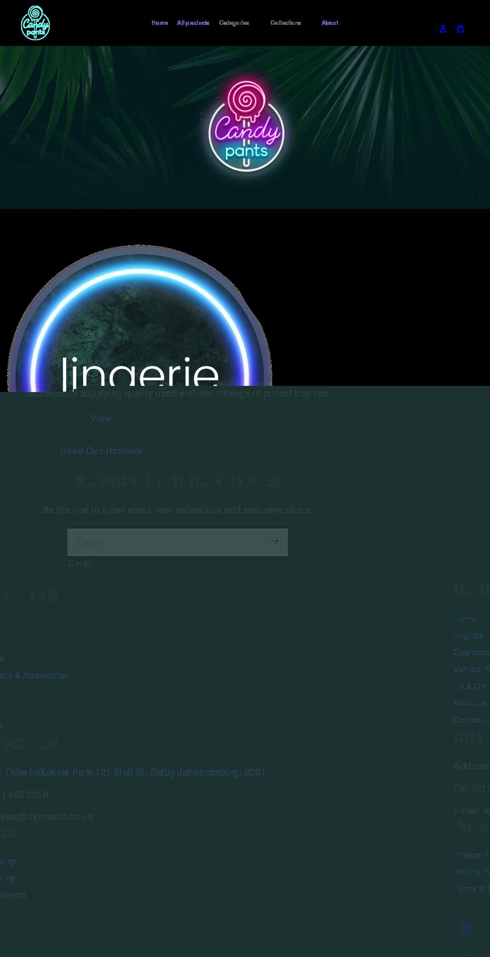 shopcandypants.com shopify website screenshot