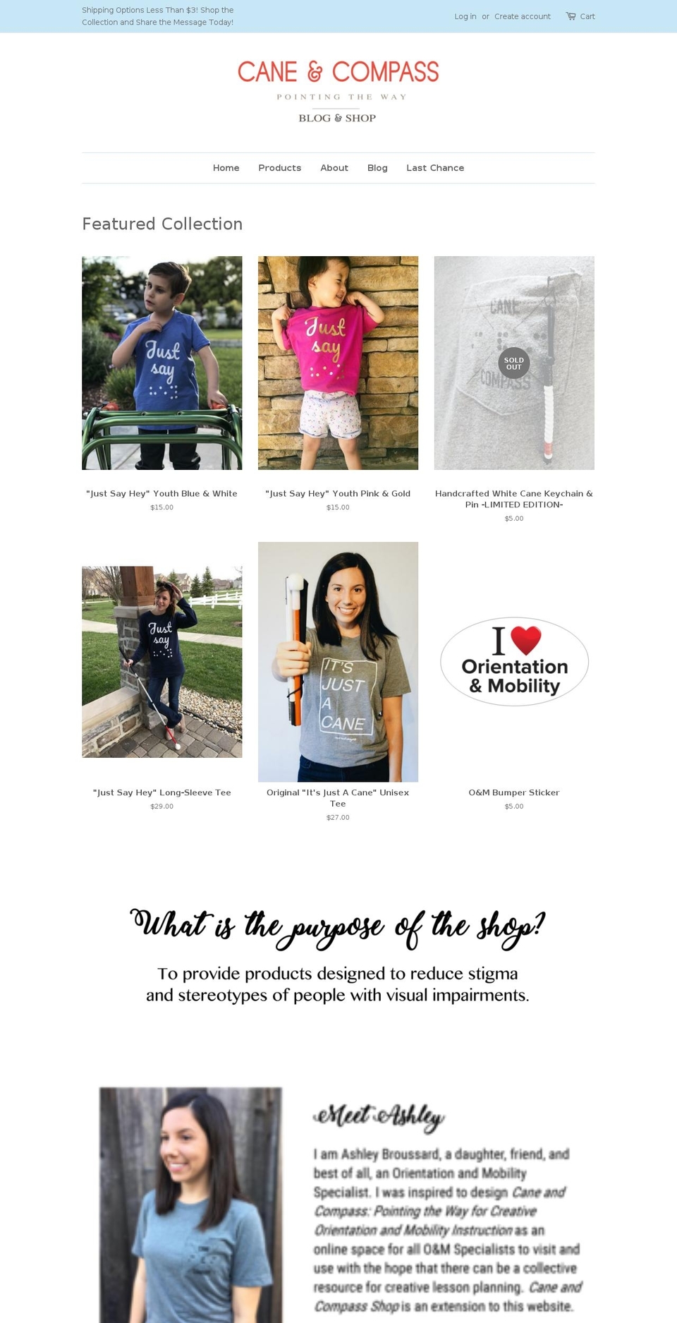 shopcaneandcompass.com — Shopify storefront screenshot