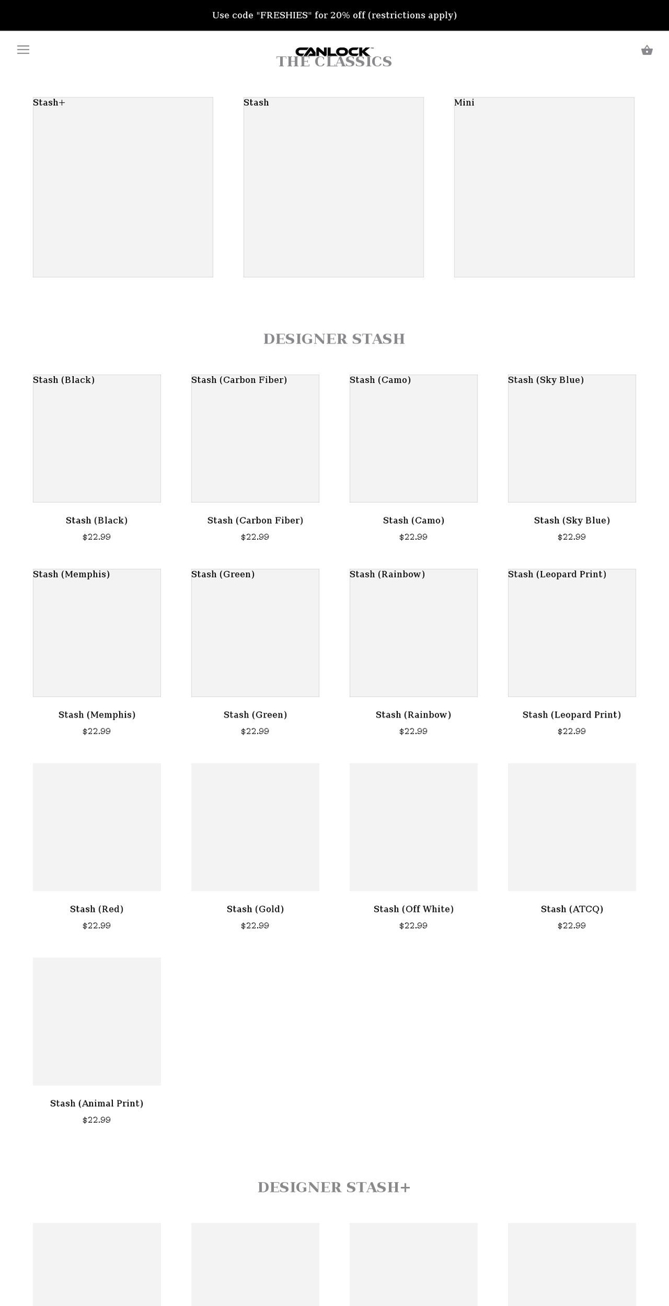 shopcanlock.com shopify website screenshot