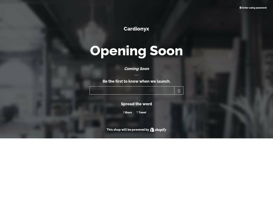 shopcardionyx.com — Shopify storefront screenshot