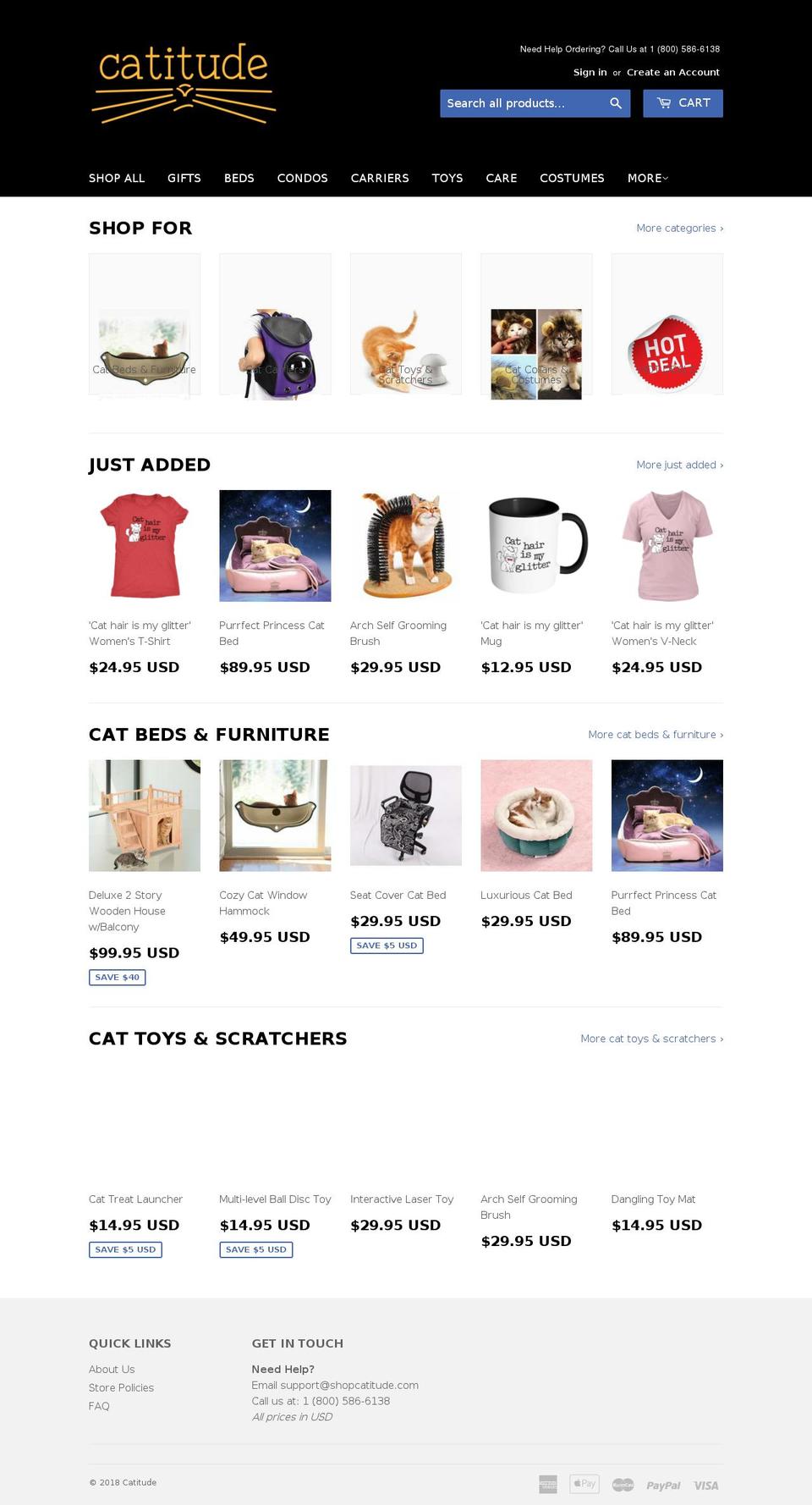 shopcatitude.com — Shopify storefront screenshot